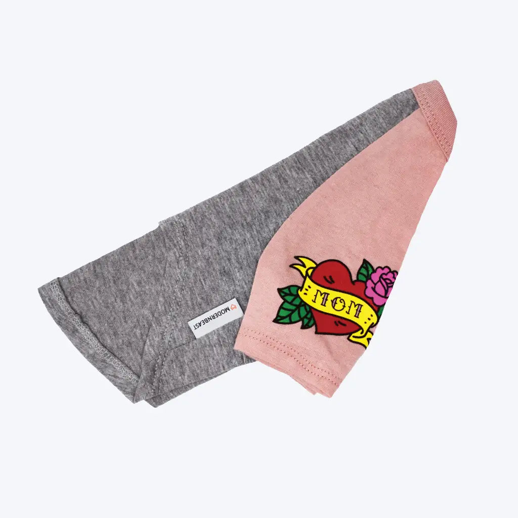 Mom Heart Tattoo Pet Tee
