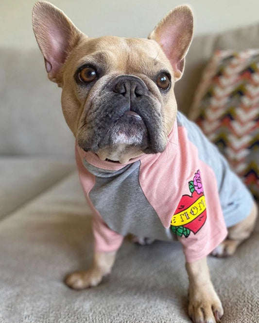 Mom Heart Tattoo Pet Tee