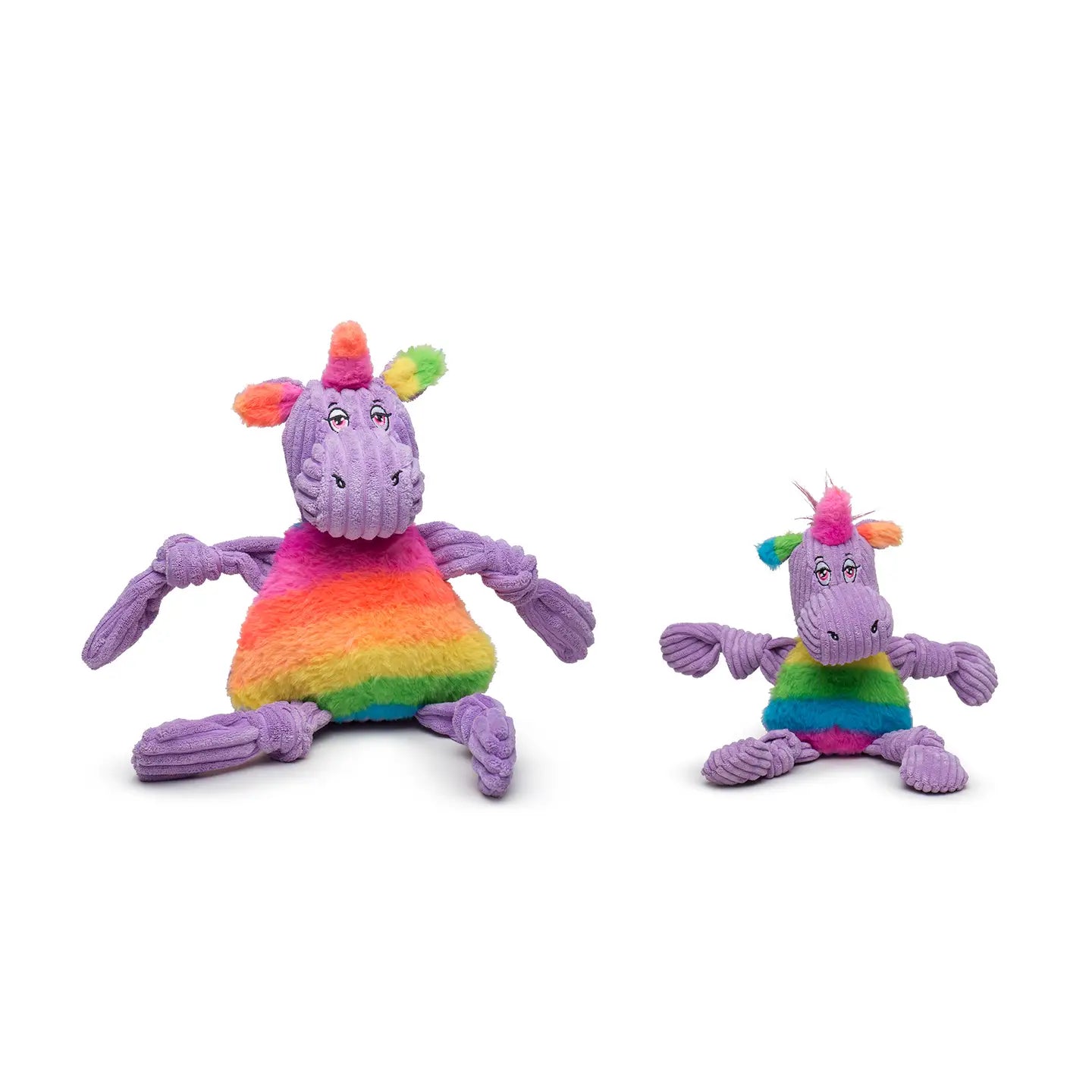 Rainbow Unicorn Knottie Dog Toy