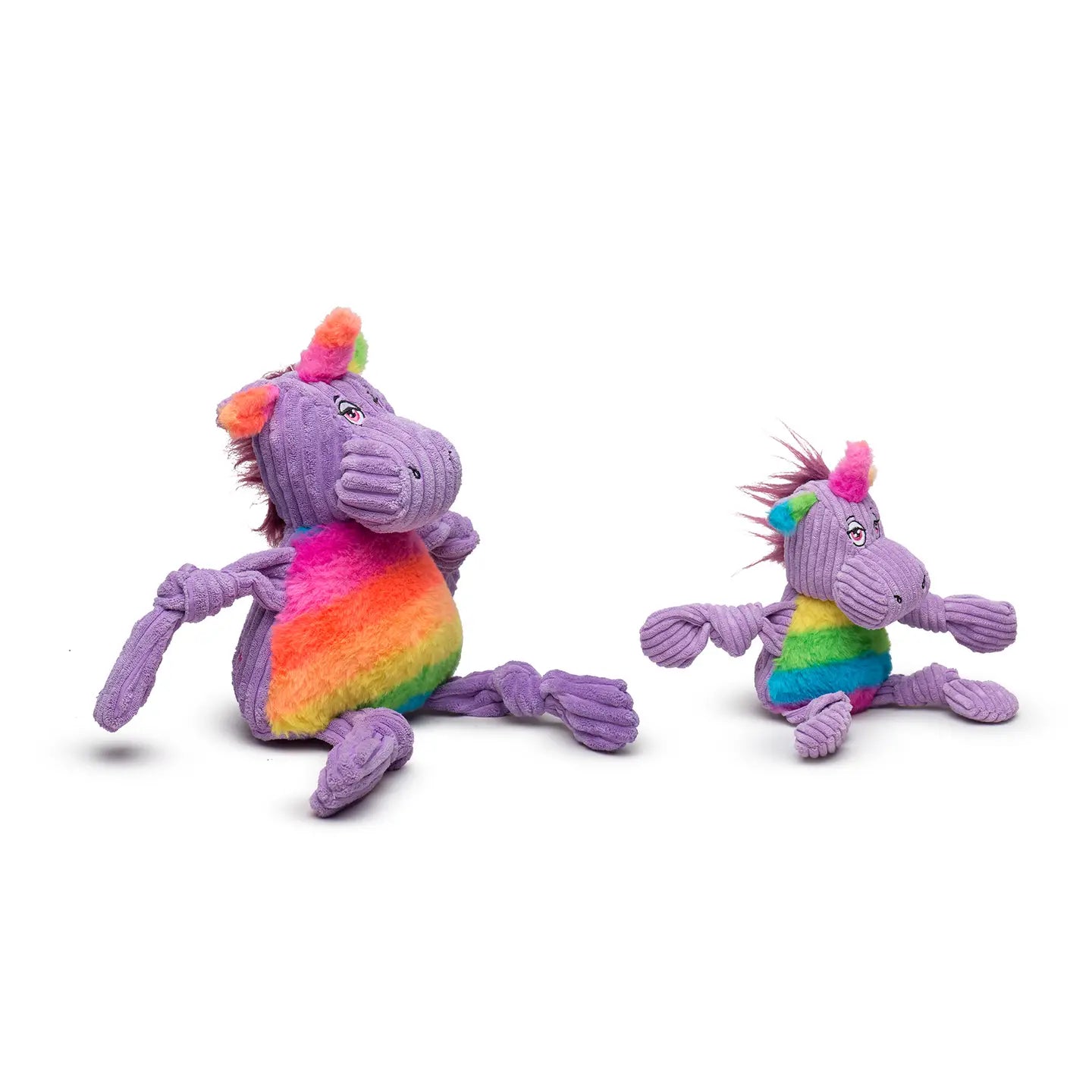 Rainbow Unicorn Knottie Dog Toy