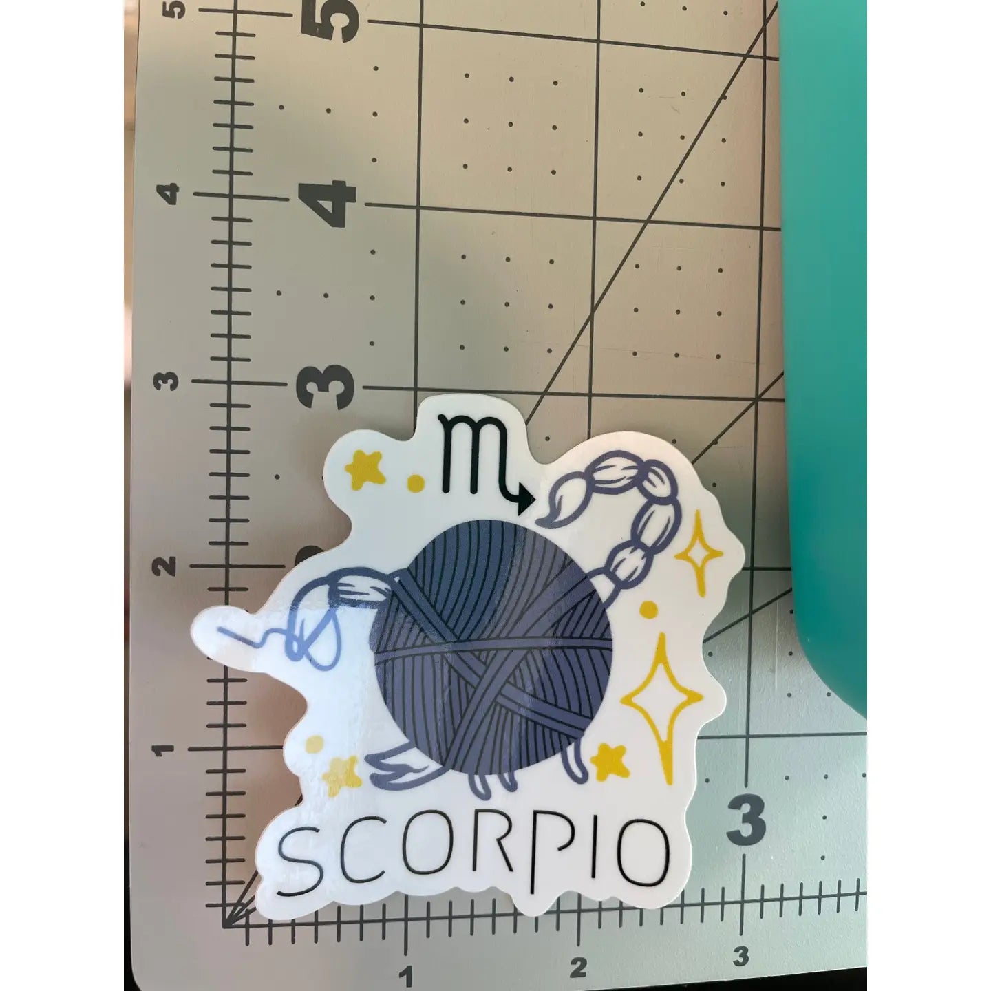 Scorpio Zodiac Yarn Vinyl Sticker