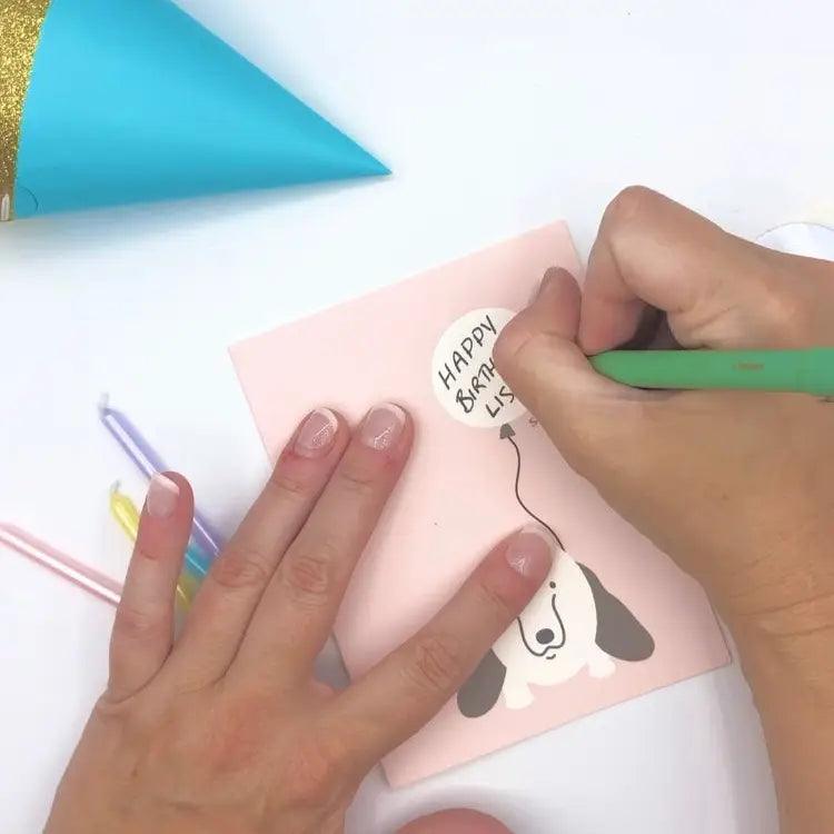 Personalizable Scratch-Off Message Greeting Card