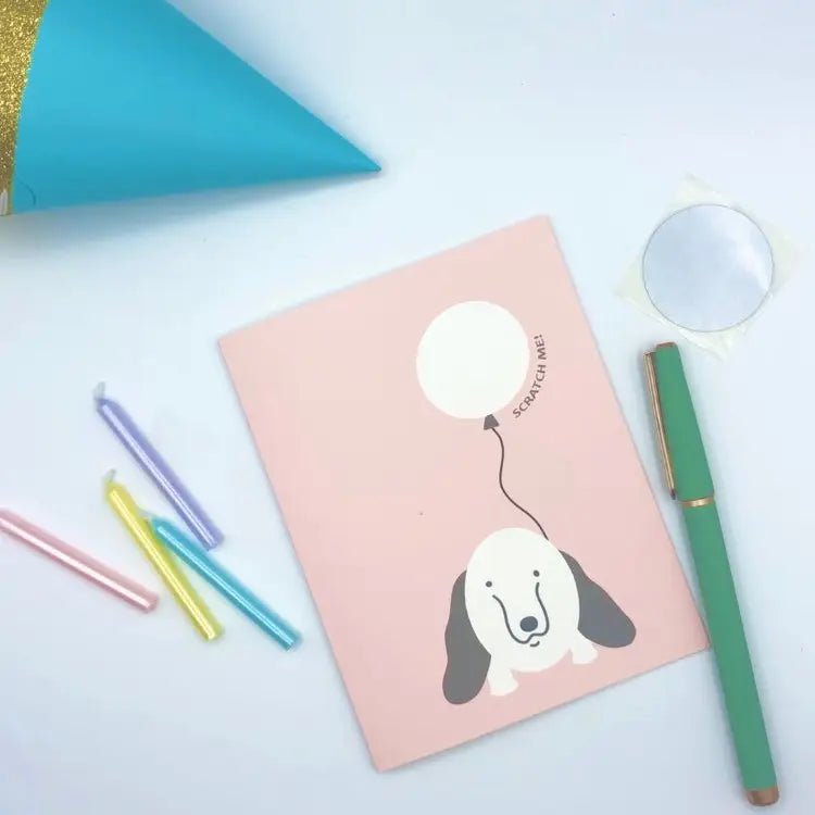 Personalizable Scratch-Off Message Greeting Card