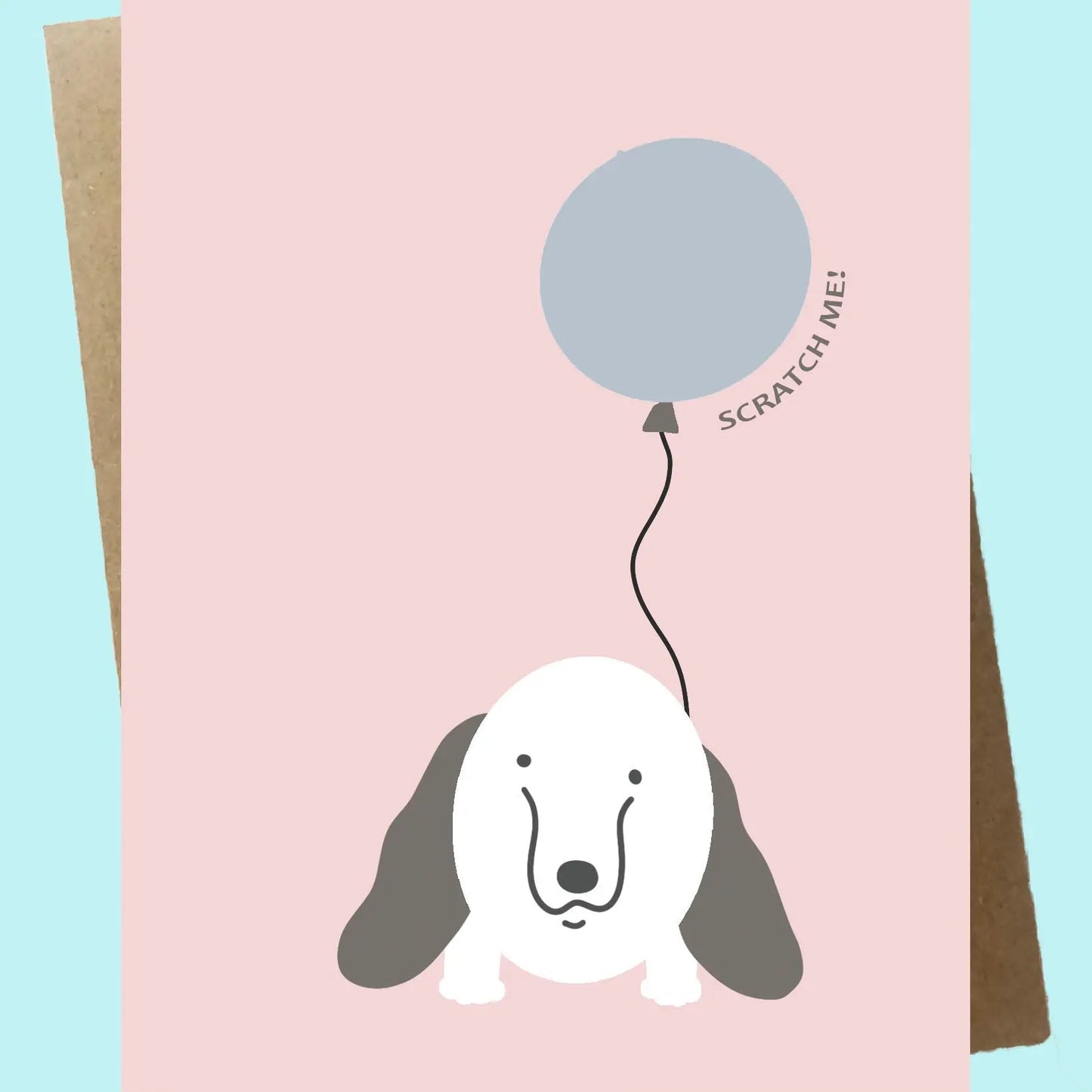 Personalizable Scratch-Off Message Greeting Card