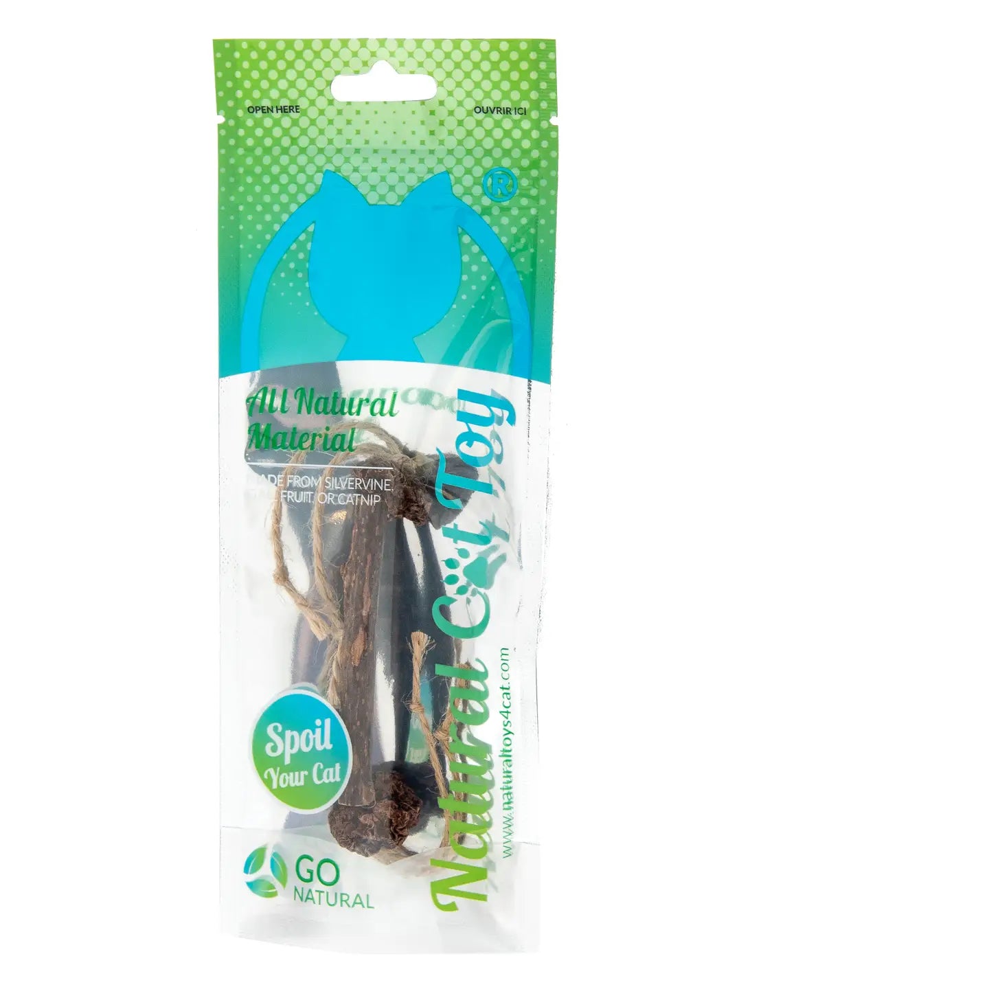 Silvervine and Hemp Dental Stick Toy for Cats