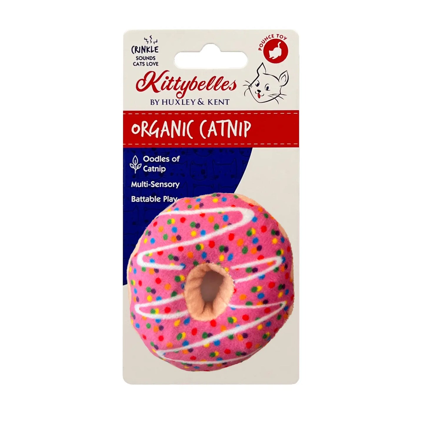 Strawberry Donut Catnip Toy for Cats