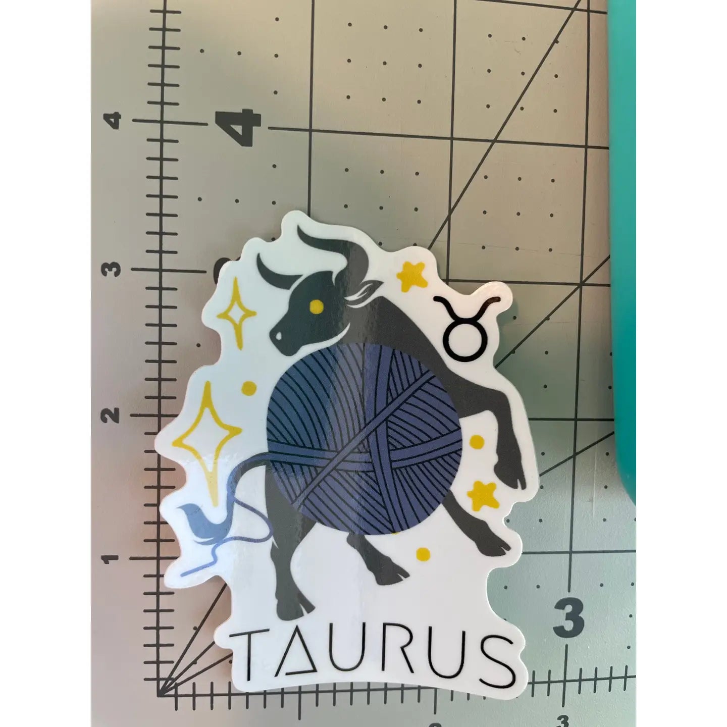 Taurus Zodiac Yarn Vinyl Sticker