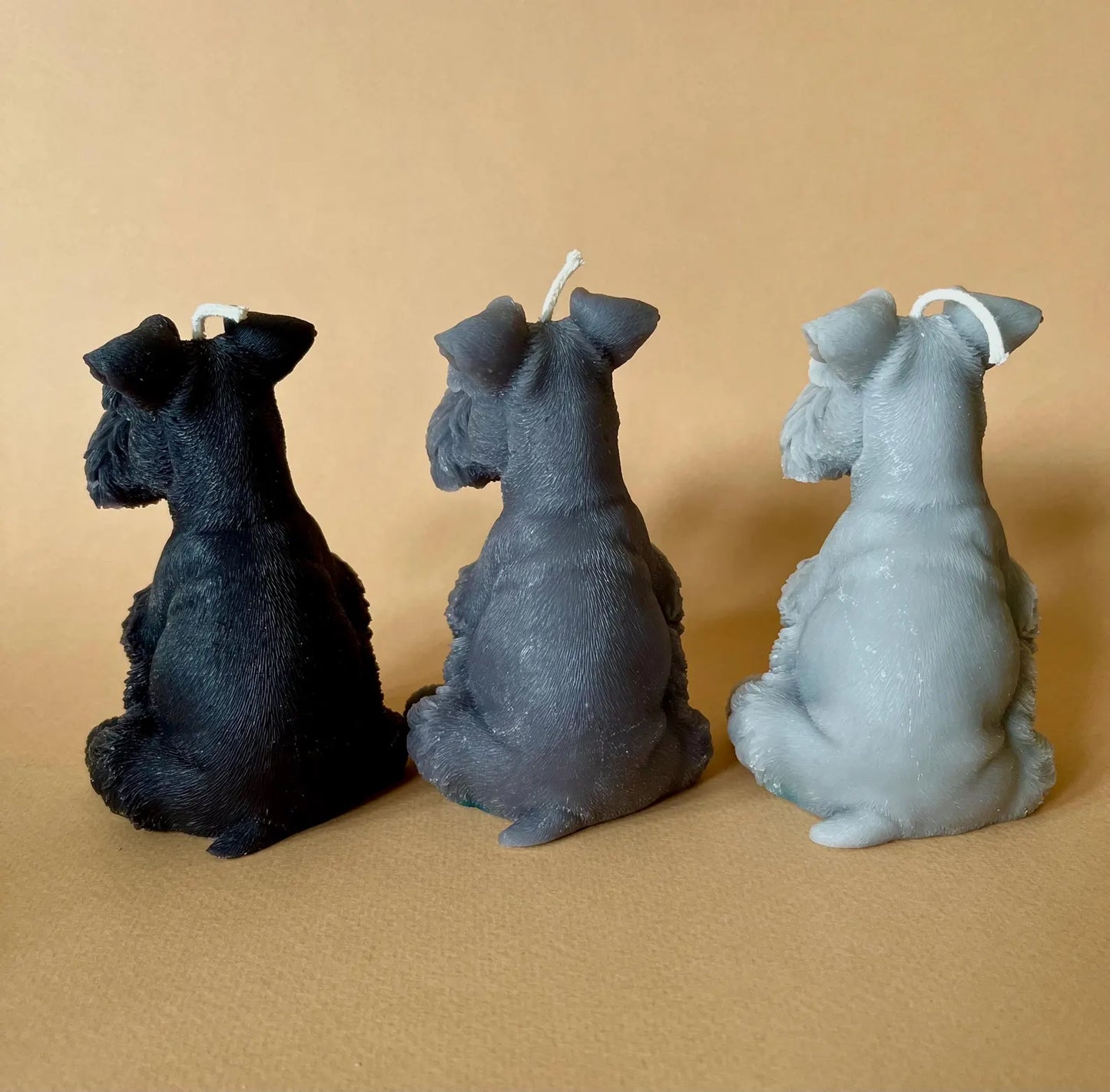 Hand-Poured Schnauzer Dog Candle
