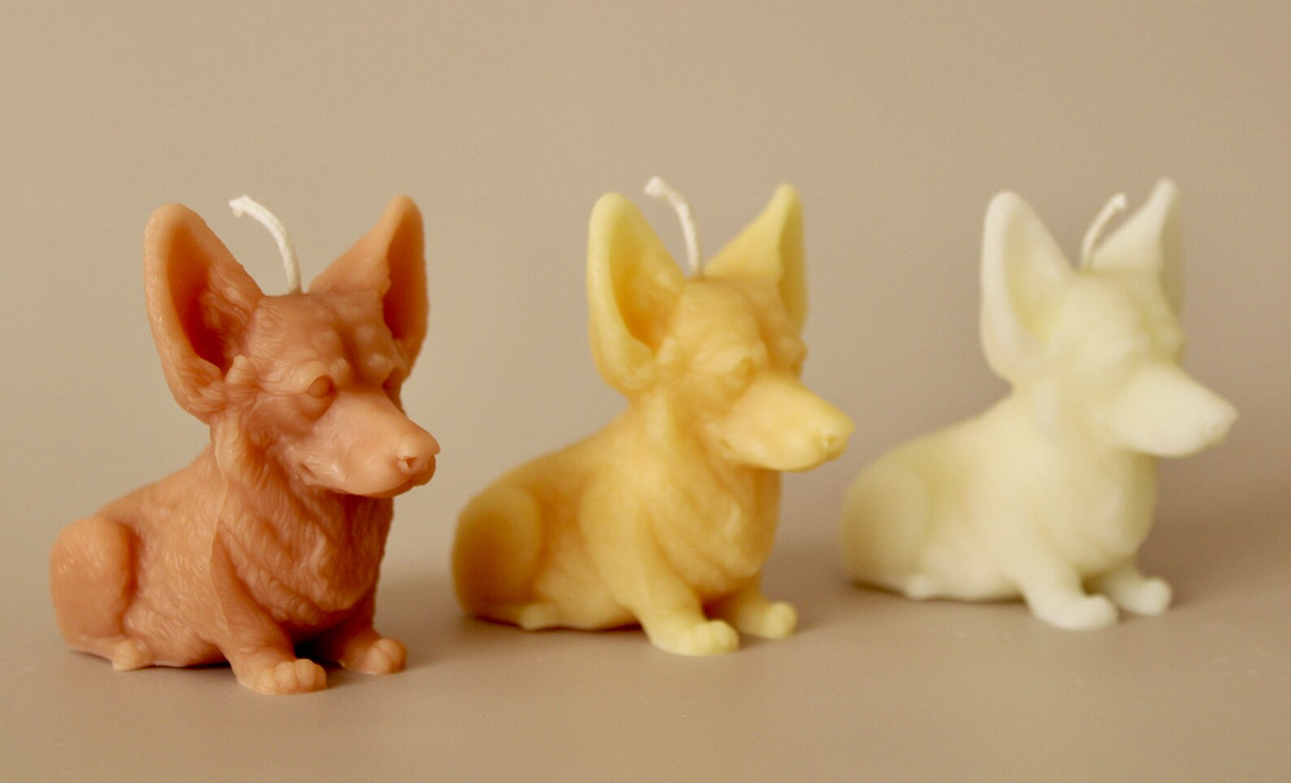 Hand-Poured Corgi Candle
