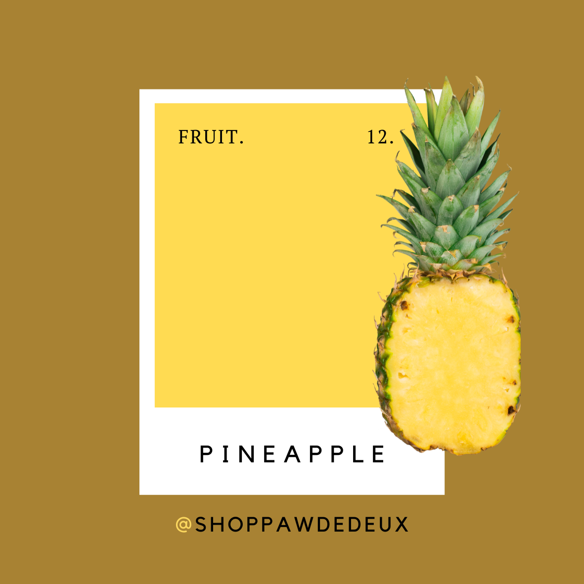 Pineapple Pawtone Color Swatch Sticker (#12)