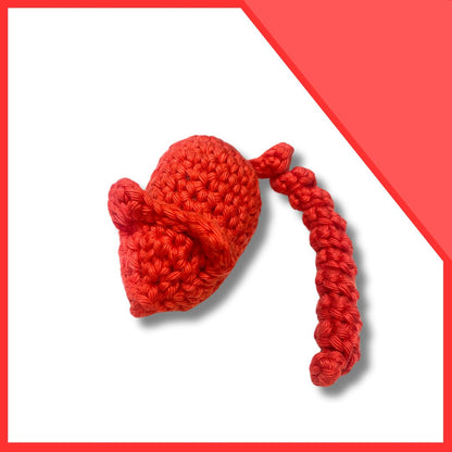 Hand-Crocheted Mouse Catnip Cat Toy