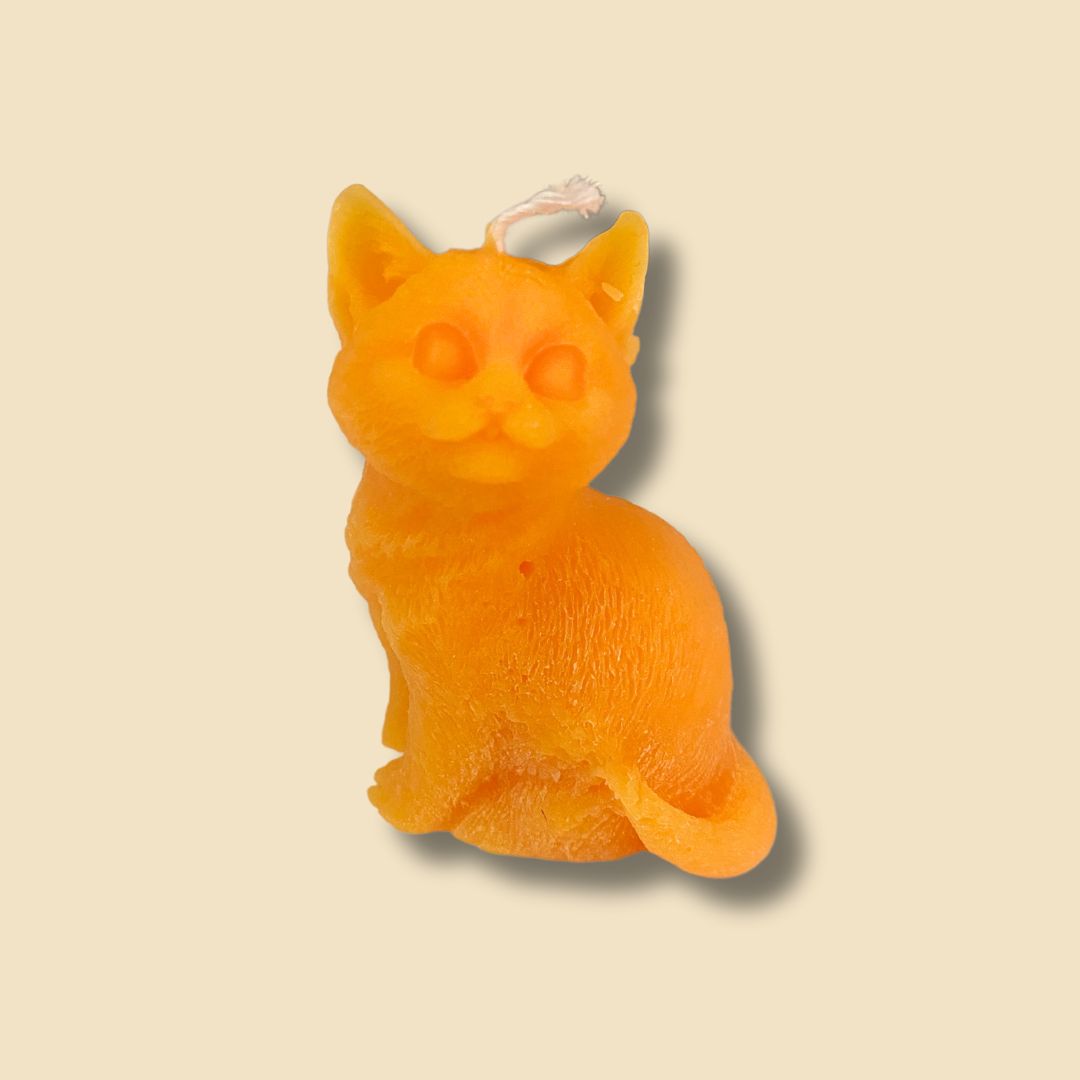 Hand-Poured Little Kitty Cat Candle