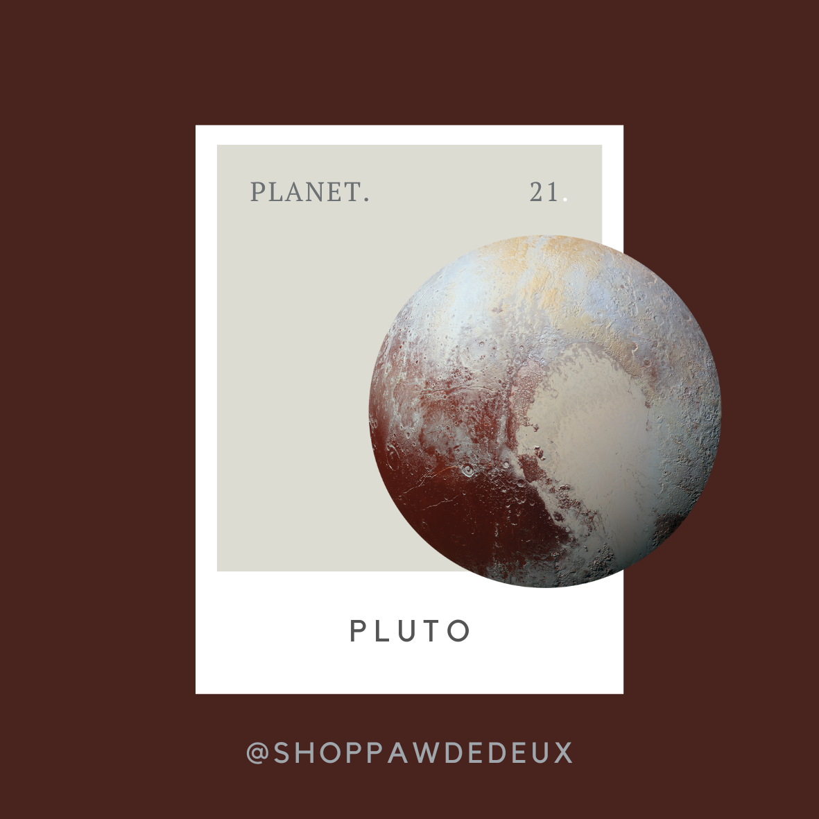 Pluto Planet Pawtone Color Swatch Sticker (#21)