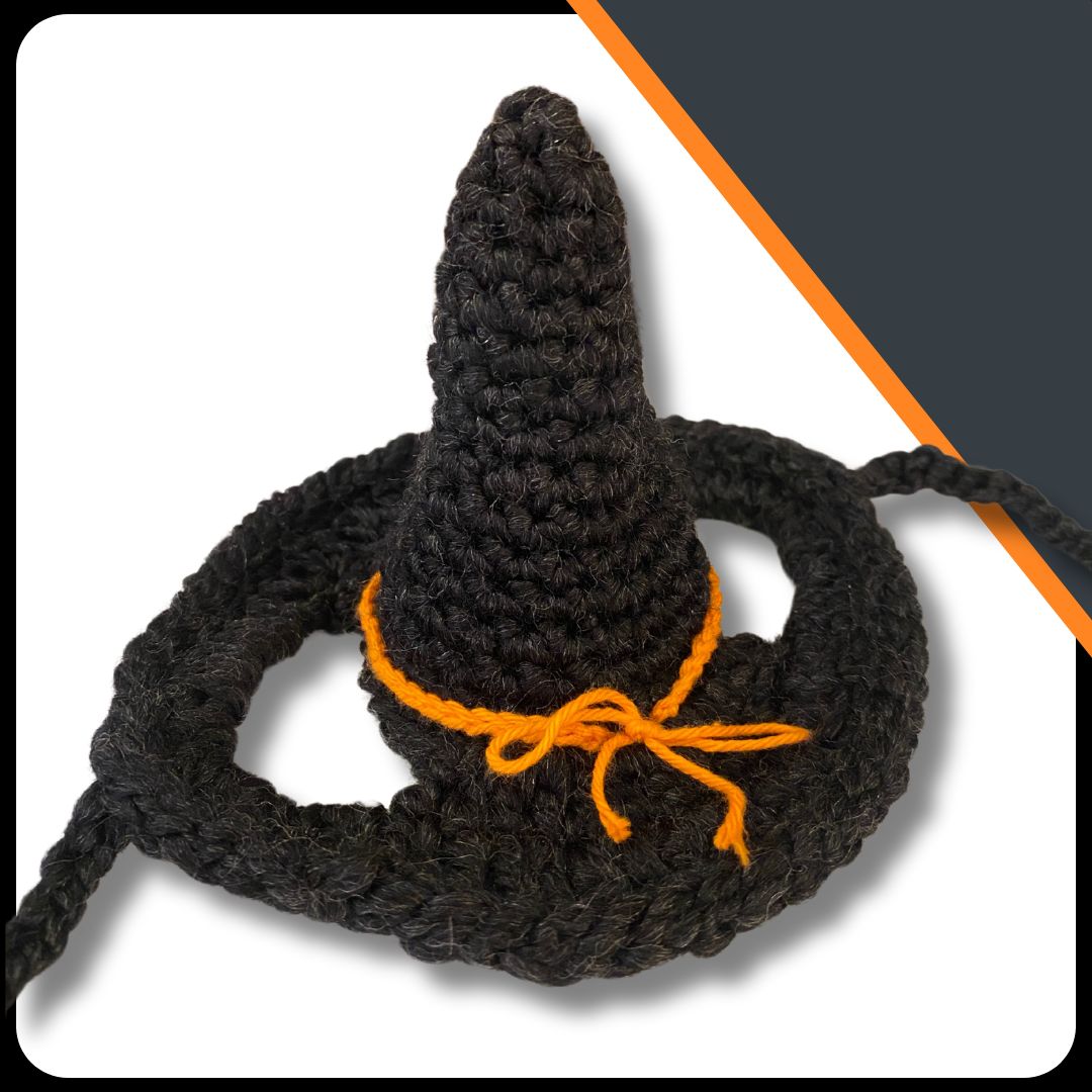 Hand-Crocheted Pet Witch Hat