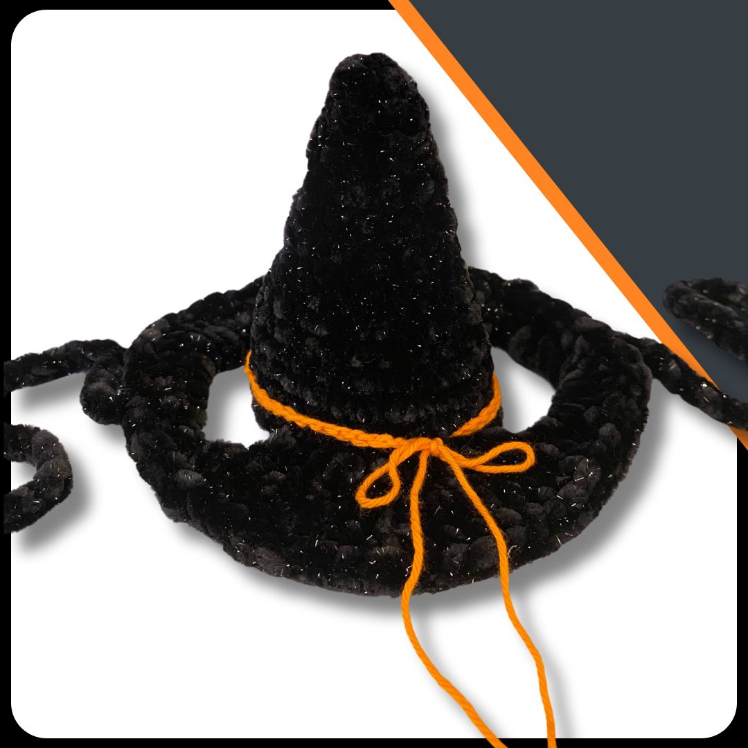 Hand-Crocheted Pet Witch Hat