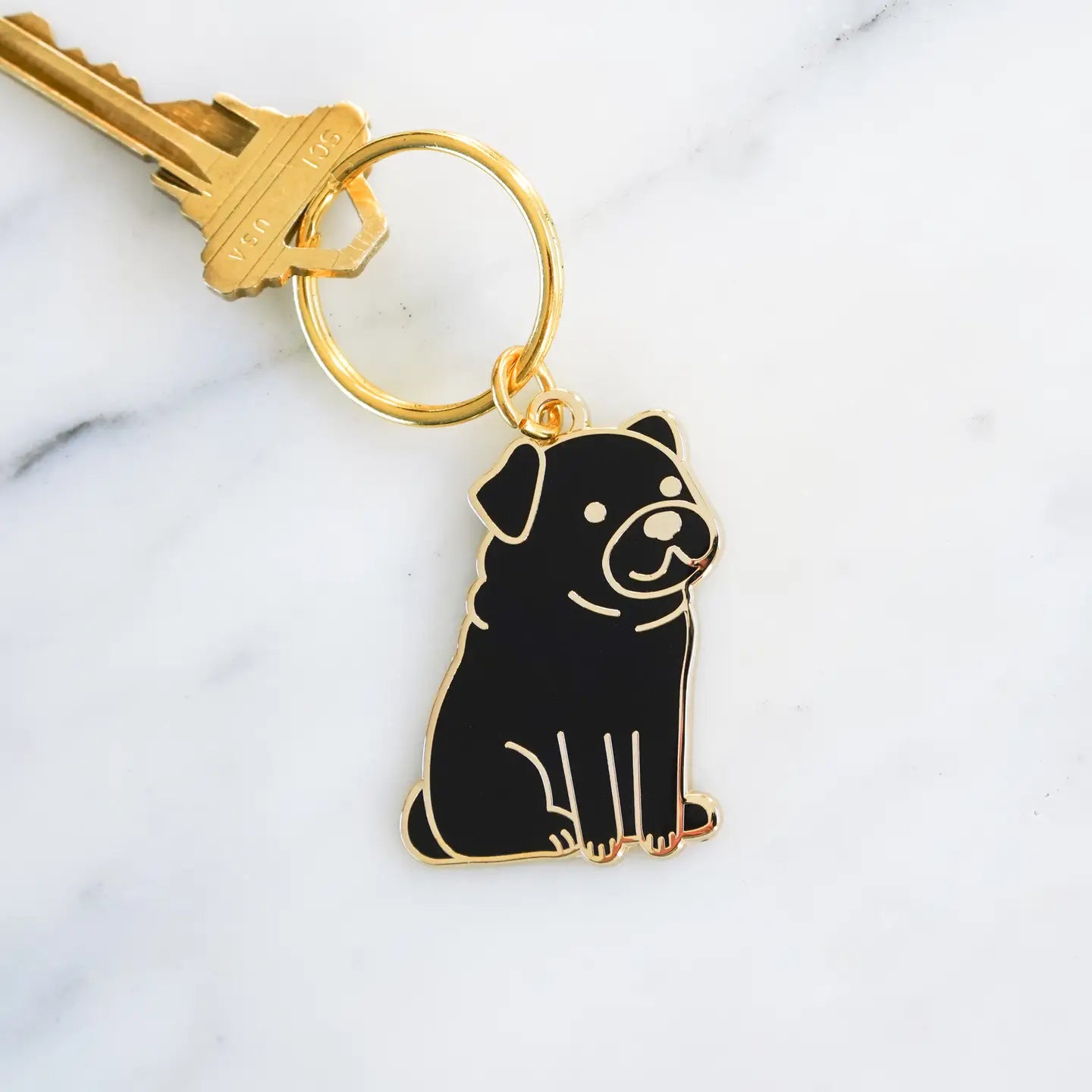 Pug Keychain by Everyday Olive