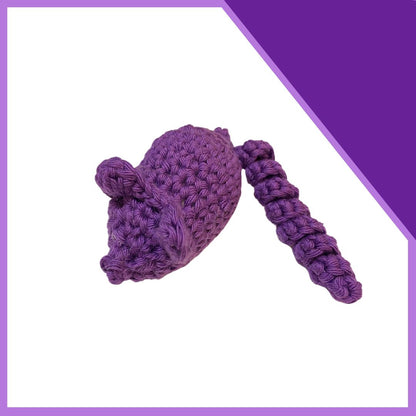 Hand-Crocheted Mouse Catnip Cat Toy