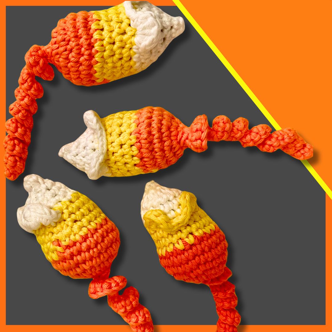 Candy Corn Catnip Mouse