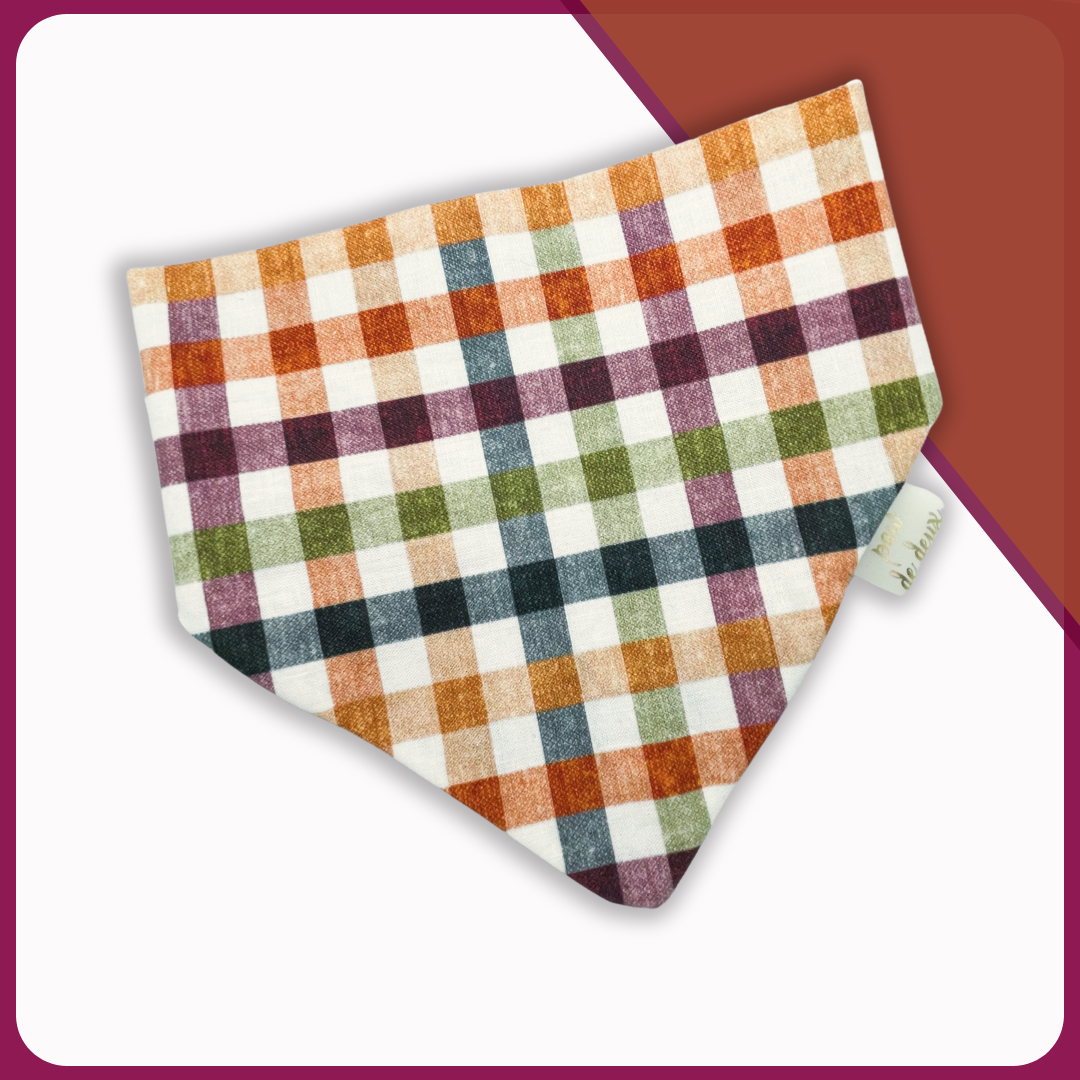 September Plaid Classic Pet Bandana