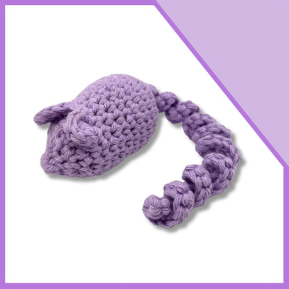 Hand-Crocheted Mouse Catnip Cat Toy