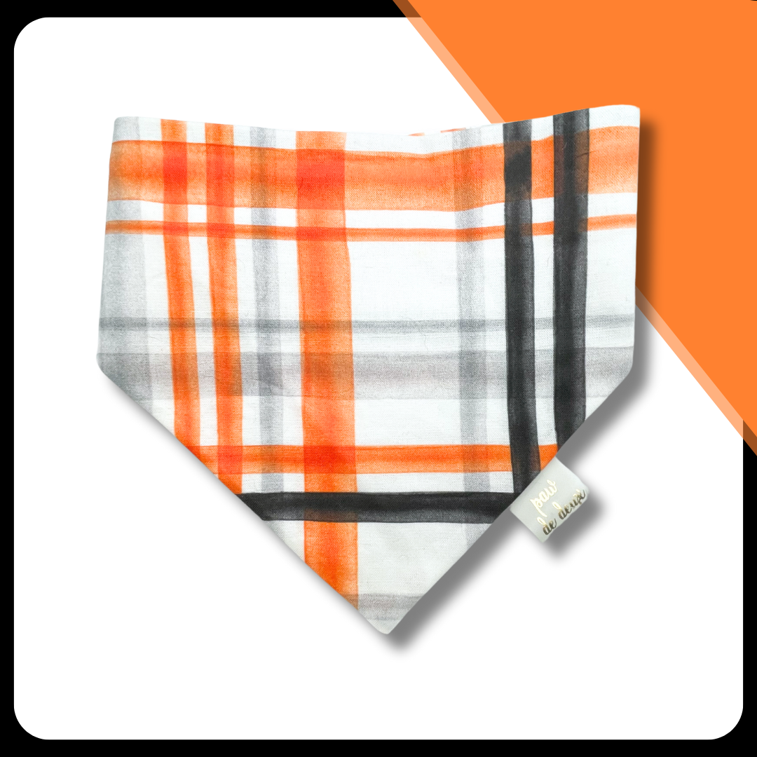 October Plaid Classic Pet Bandana