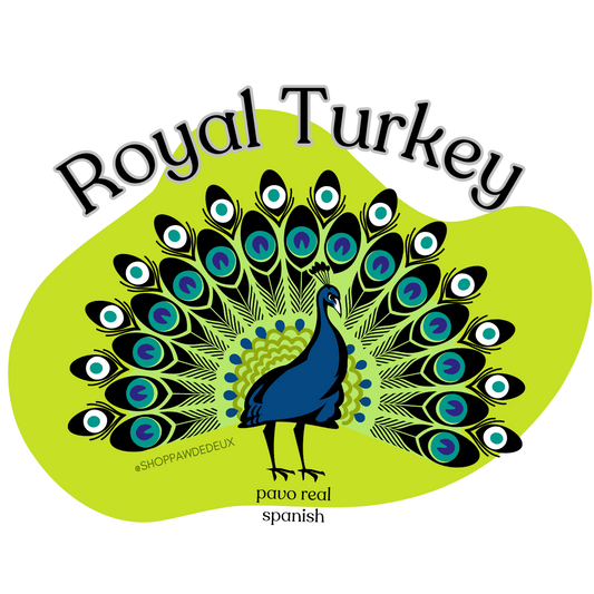 Peacock/Royal Turkey Sticker