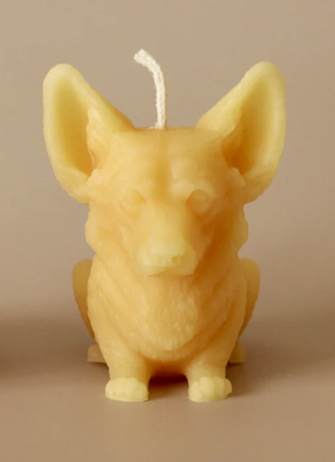 Hand-Poured Corgi Candle