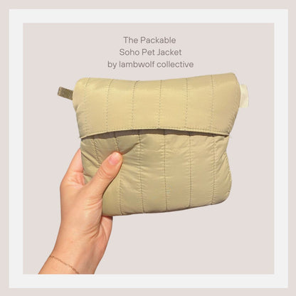 The Packable Soho Pet Jacket