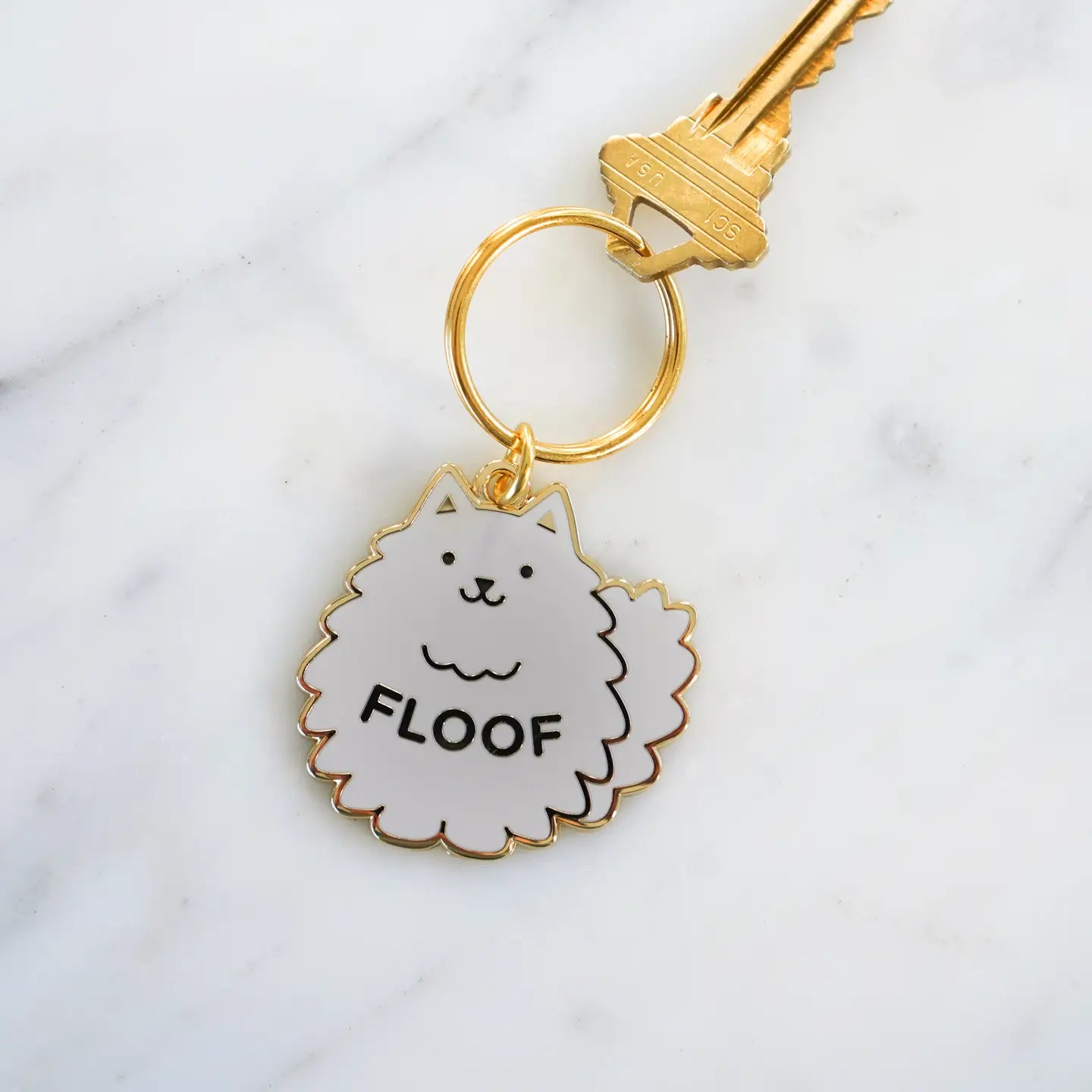 Floof Kitty Keychain by Everyday Olive