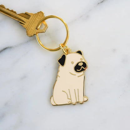 Pug Keychain by Everyday Olive