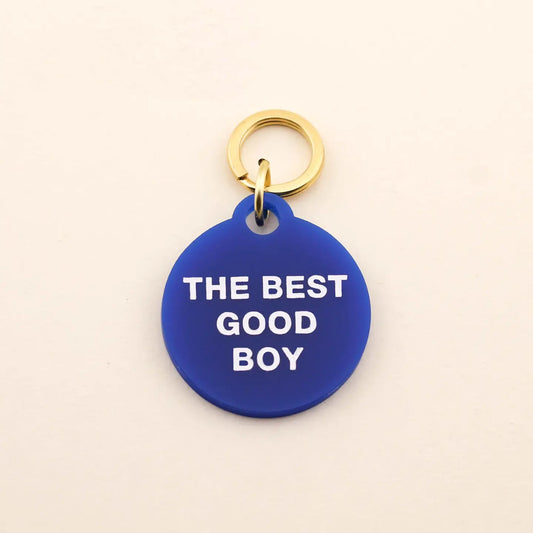 "Best Good Boy" Pet Collar Tag