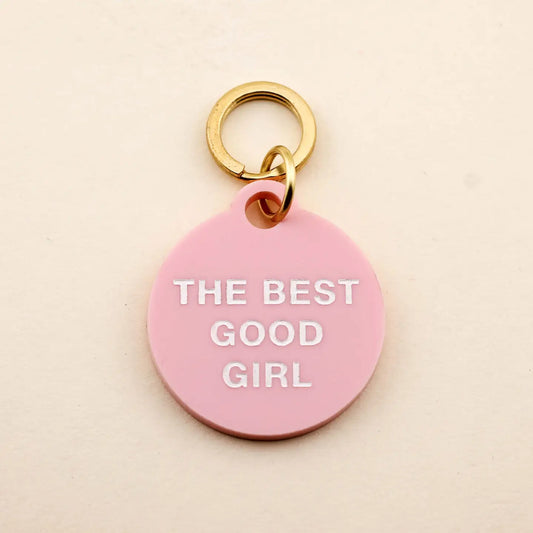 "Best Good Girl" Pet Collar Tag