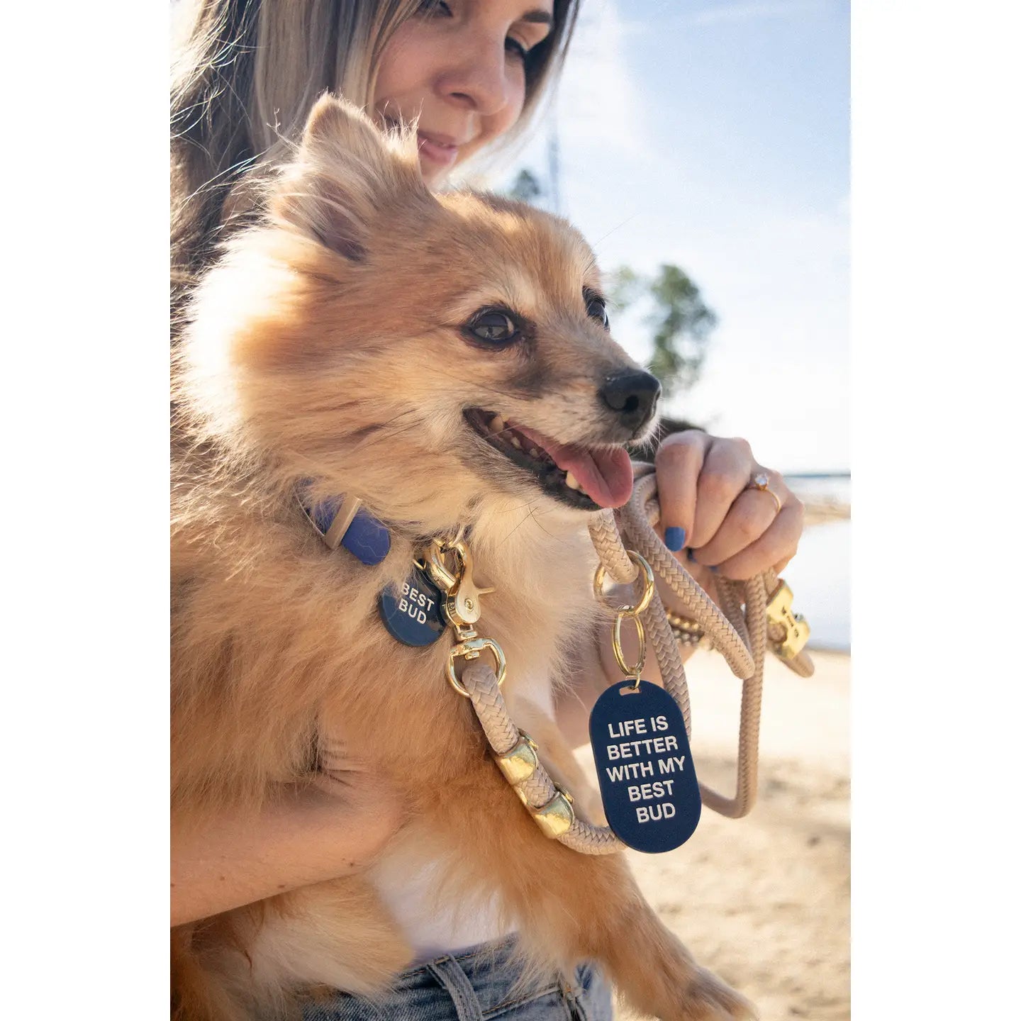 "Best Bud" Keychain and Collar Tag Set