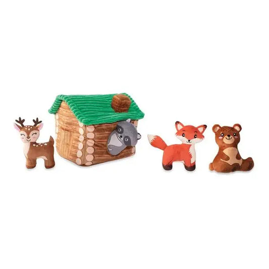 "On Cabin Time" Hide-and-Squeak Dog Toy