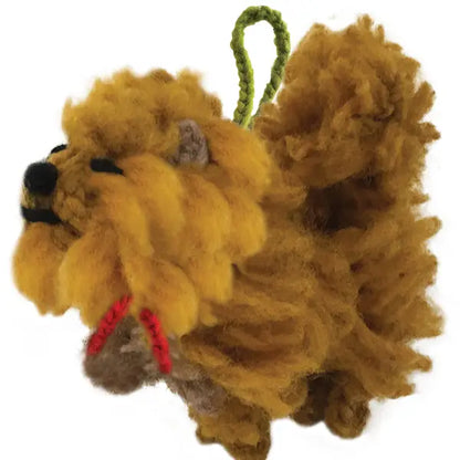 Hand-Knit Dog Ornament: Chow Chow