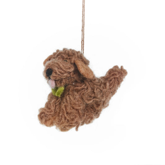 Cockapoo Felted Ornemant