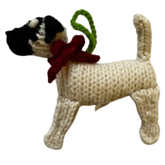 Hand-Knit Dog Ornament: Great Dane