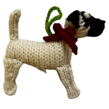 Hand-Knit Dog Ornament: Great Dane