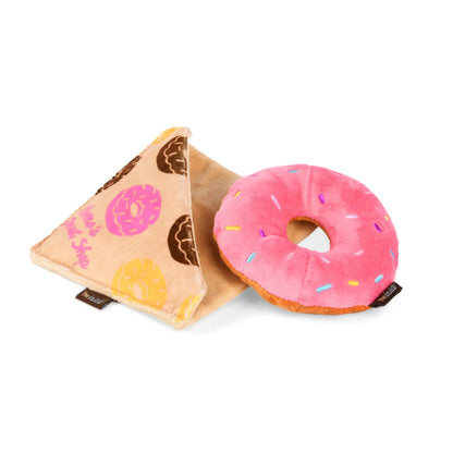 Donut Plush Dog Toy