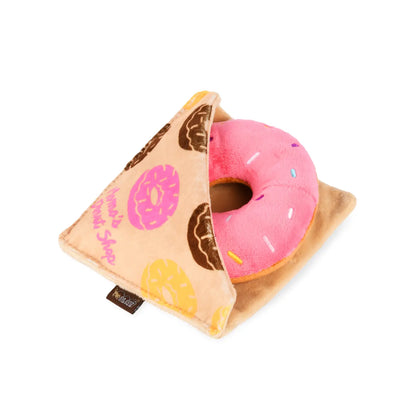 Donut Plush Dog Toy