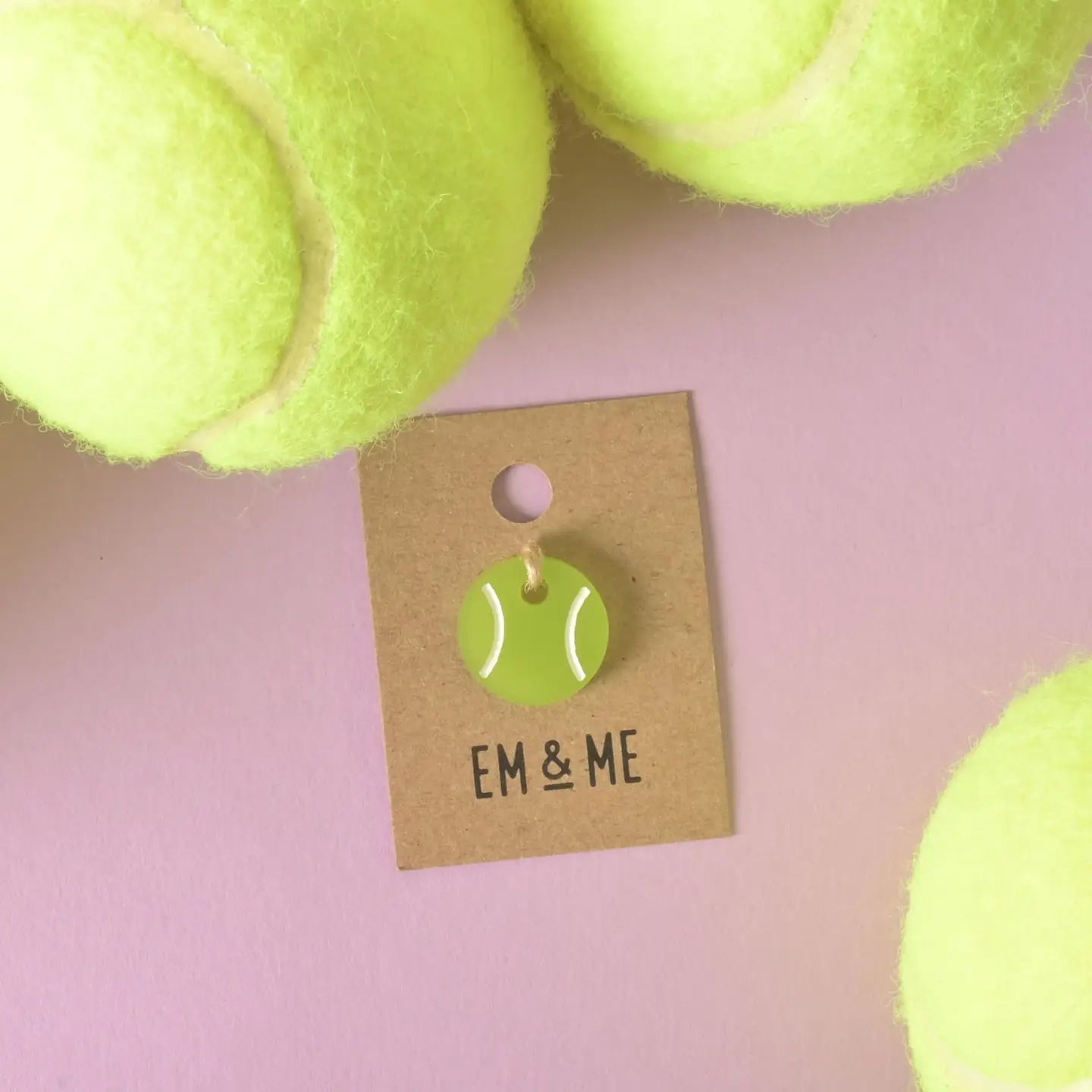 Tennis Ball Acrylic Charm
