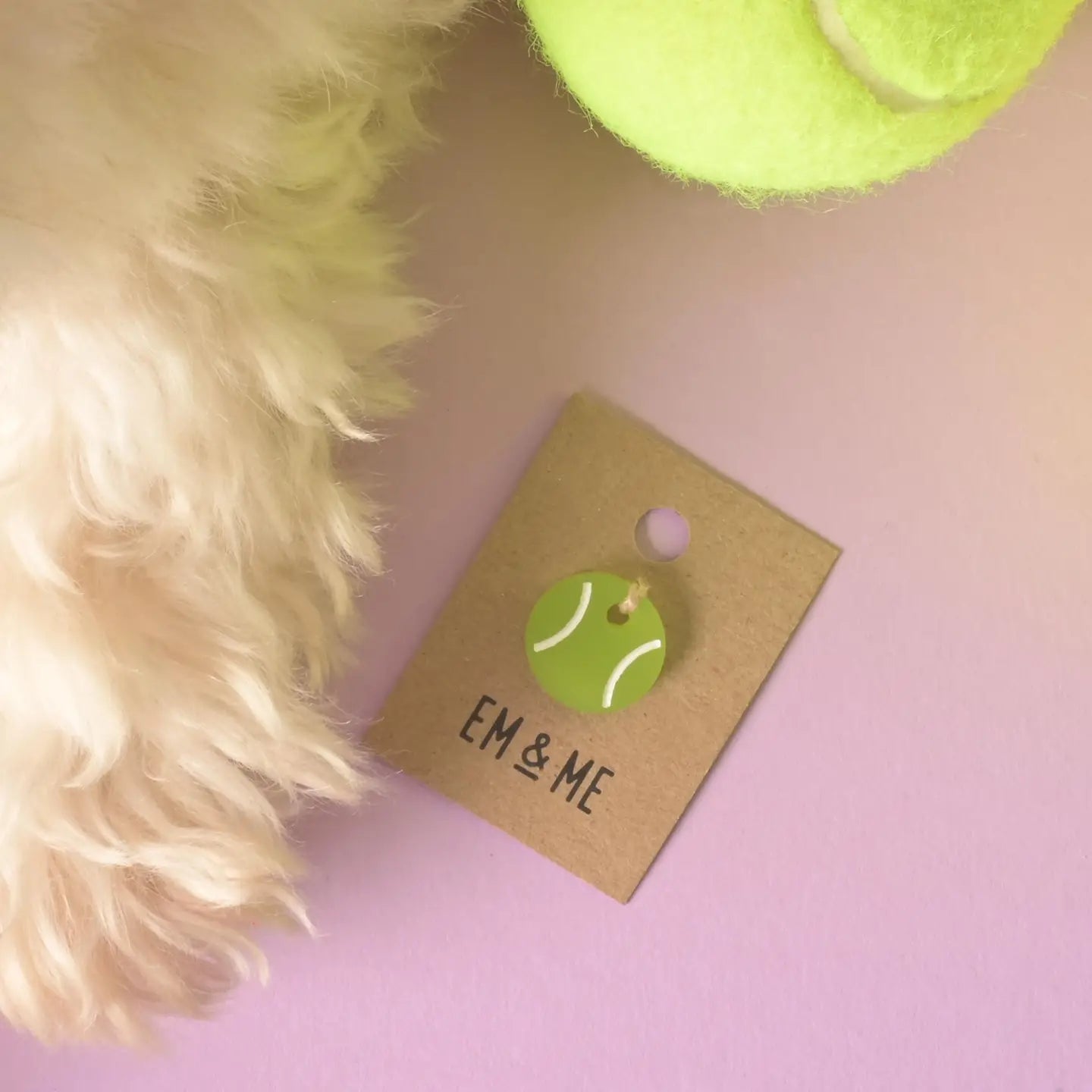 Tennis Ball Acrylic Charm