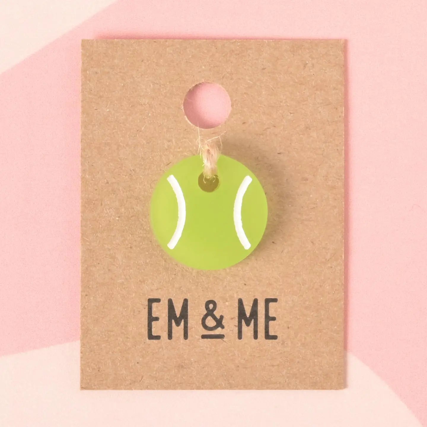 Tennis Ball Acrylic Charm