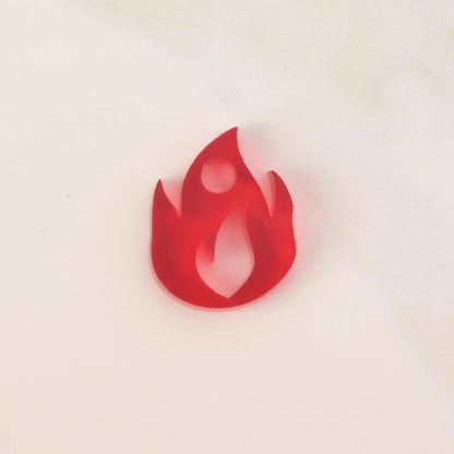 Tiny Flame Seasonal Acrylic Charm