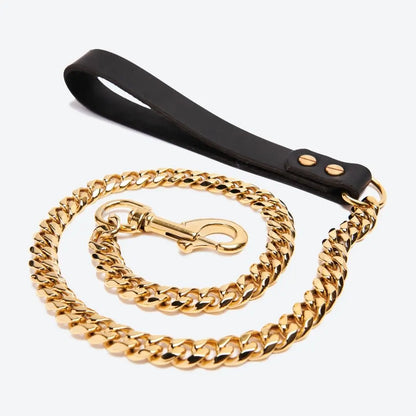 Cuban Link Gold Leash
