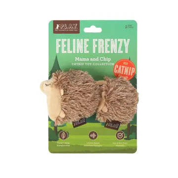 Mama and Chip Hedgehog  Catnip Cat Toys