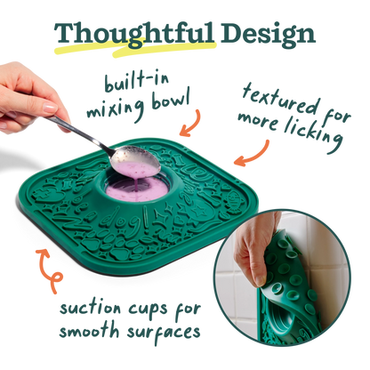 Lick Mat Slow-Feeder and Distraction