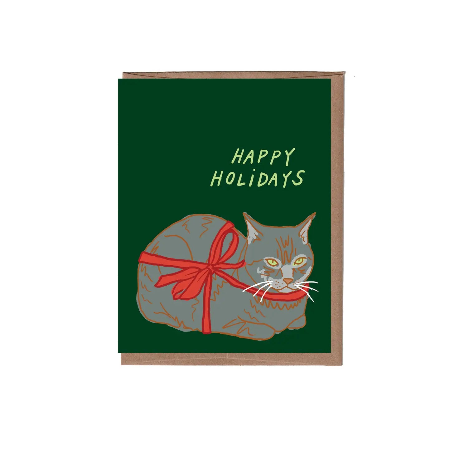 Holiday Loaf Cat Greeting Card