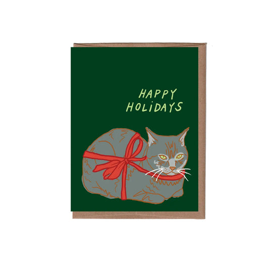 Holiday Loaf Cat Greeting Card