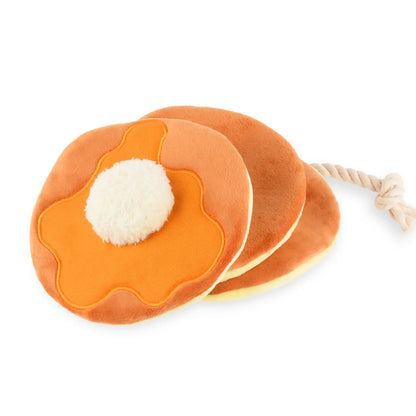 "Fetching Flapjacks" Plush Pancake Dog Toy